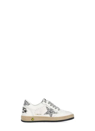 Golden Goose Kids' Ball Star New Sneakers In White