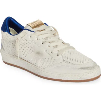 Golden Goose Unisex Ball Star Low Top Sneakers In White Blue