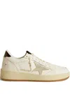 Golden Goose Ball Star Perforated Sneakers In White