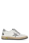 Golden Goose Ball Star White/silver Trainer In White/silver