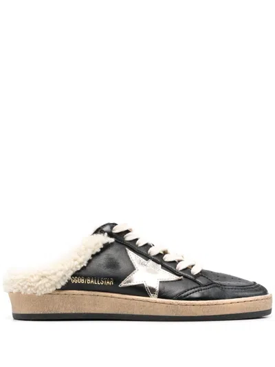 Golden Goose Ball Star Sabot Sneakers In Black