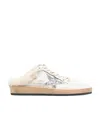 Golden Goose Ball Star Sabots With Glitter Star And Shearling Lining