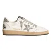 Golden Goose Ball Star Distressed Glittered Leather Sneakers In Multi