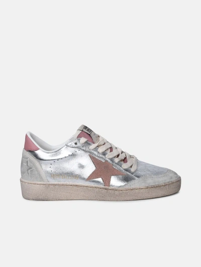 Golden Goose 'ball Star' Silver Leather Sneakers