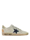 Golden Goose Distressed Low-top Sneakers With Star Detail And Vintage Aesthetic In White