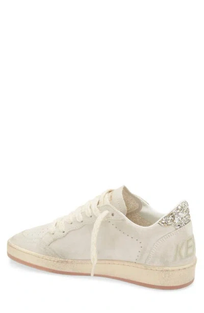 Golden Goose Ball Star Sneaker In Beige/platino