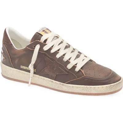 Golden Goose Ball Star Sneaker In Brown