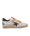 Golden Goose Ballstar Suede Upper Toe Tongue And Spur Leather Star And Heel Sneakers Black