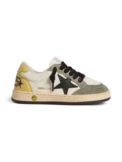 Golden Goose Kids' Ball Star Sneakers In Gray