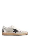 Golden Goose Deluxe Brand Men Ball Star Double Quarter Low-top Leather Sneakers With Used Effect In Neutral