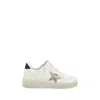 Golden Goose Deluxe Brand Women Ballstar 2 Low-top Leather Sneakers With Used Effect In White