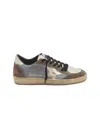 Golden Goose Ball Star Suede Sneakers In Brown