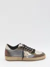 Golden Goose Ball Star Suede Sneakers In Brown