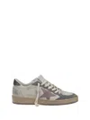 Golden Goose Ball Star Sneakers In Beige/grey/twilight Mauve