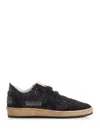 Golden Goose Deluxe Brand Women Ball Star Low-top Suede Sneakers With Used Effect In Multi