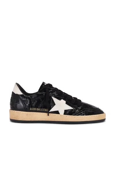 Golden Goose Ball Star Sneakers In Black & Latte