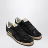 Golden Goose Ball Star Sneakers Black In Suede And Glitter In Black