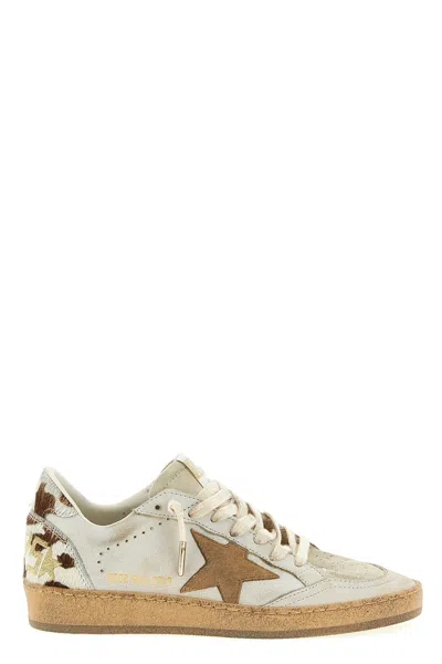 Golden Goose 'ball Star' Sneakers In Brown