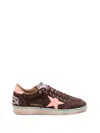Golden Goose Star-applique Suede Sneakers In Brown