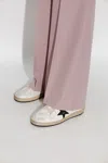 Golden Goose Ballstar Nappa Upper Leather Star And Heel Crack Toe And Spur In Cream
