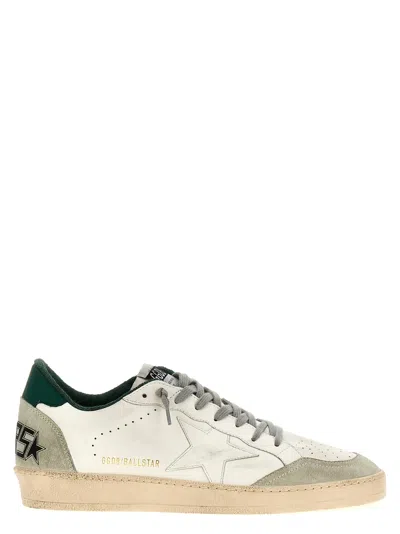 Golden Goose Ball Star Trainers In Green