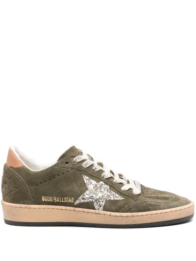 Golden Goose Ball Star Sneakers In Green