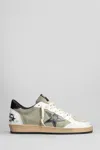 Golden Goose Ball Star Sneakers In Taupe Suede And Leather In Taupe