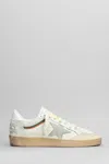 Golden Goose Ball Star Sneakers In White Leather In White