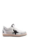 Golden Goose Ball Star Low-top Sneakers In Light Silver/black/white/silve