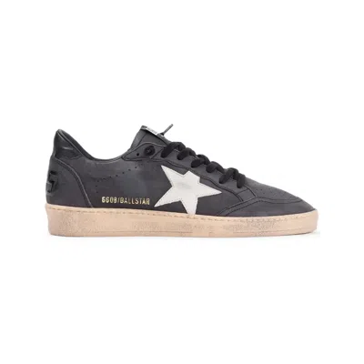 Golden Goose Men Ball Star Sneakers In Black