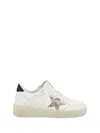 Golden Goose Ball Star 2 Sneakers With Gold Glitter Star And Black Glitter Heel Tab In Multi