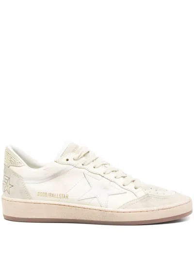 Golden Goose Ball Star Sneakers In Eggnog/white