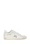 Golden Goose Ballstar White Low Top Sneakers With Laminated Star Patch On The Side And Laminated Heel With Logo L In White