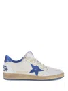 Golden Goose Vintage Low-top Sneakers With Laminated Leather Details In White