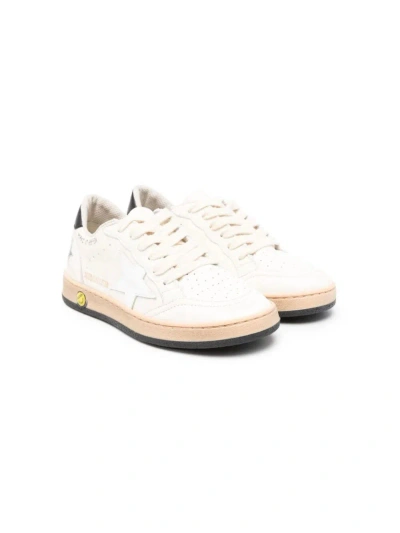 Golden Goose Kids' Ball Star Trainers In White