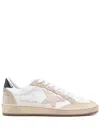 Golden Goose 20mm Ballstar Leather Sneakers In White