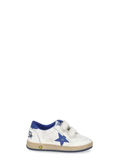 Golden Goose Kids' White Ball Star Sneakers In Weiss