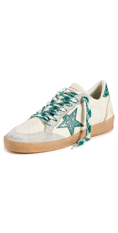 Golden Goose Ball Star Sneakers White/ice/green