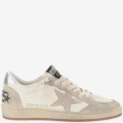 Golden Goose Ball Star Sneakers In White/seedpearl/silver