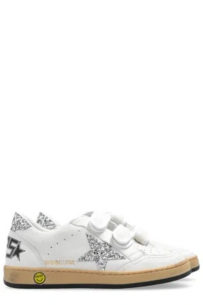 Pre-owned Golden Goose Ball Star Sneakers With Glitter Brand 38eu In White