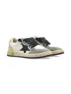 Golden Goose Ball Star Suede-trimmed Leather Sneakers In Gray