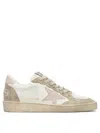 Golden Goose Ball Star Suede Panel Star Sneakers In Gray