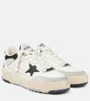 Golden Goose Forty2 Leather Sneakers With Black Star And Heel Tab Shoes