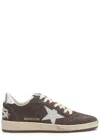 Golden Goose Brown Lace Up Sneakers In Brown