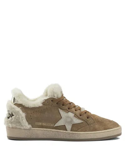 Golden Goose "ball Star Suede" Sneakers In Brown
