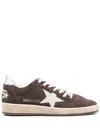 Golden Goose Distressed Star Sneakers Featuring Perforated Detailing