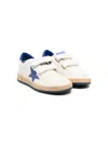 Golden Goose White June Sneakers For Kids With Star And Logo In White