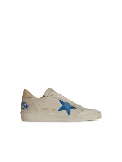 Golden Goose 'ball Star' White Lear Trainers
