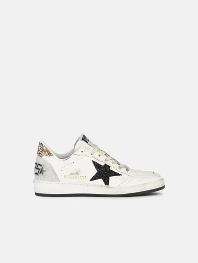 Golden Goose 'ball Star' White Leather Sneakers