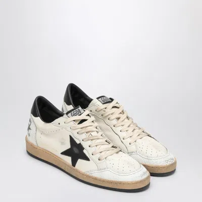 GOLDEN GOOSE GOLDEN GOOSE BALL STAR WHITE/BLACK TRAINER MEN